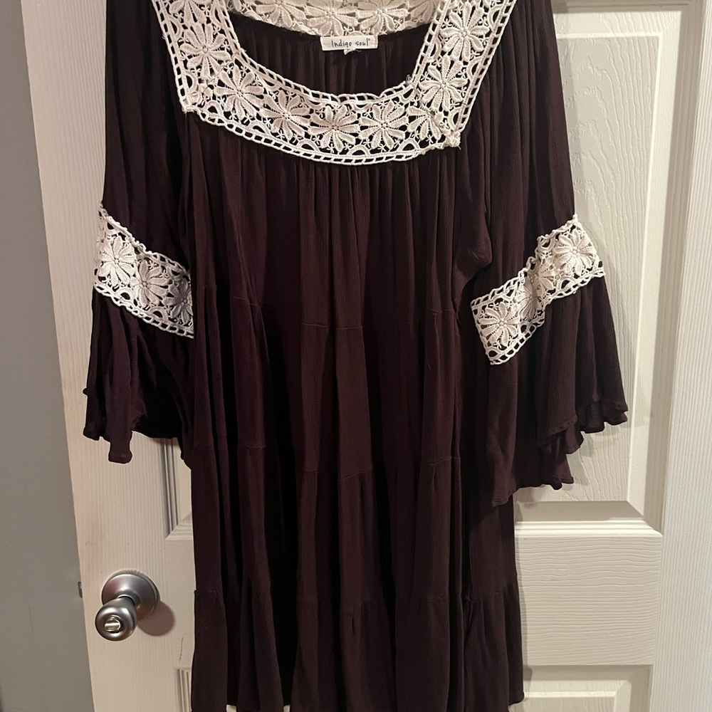 Indigo soul brown tunic